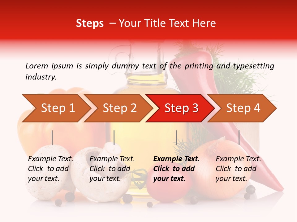 Chili Olive Mushroom PowerPoint Template