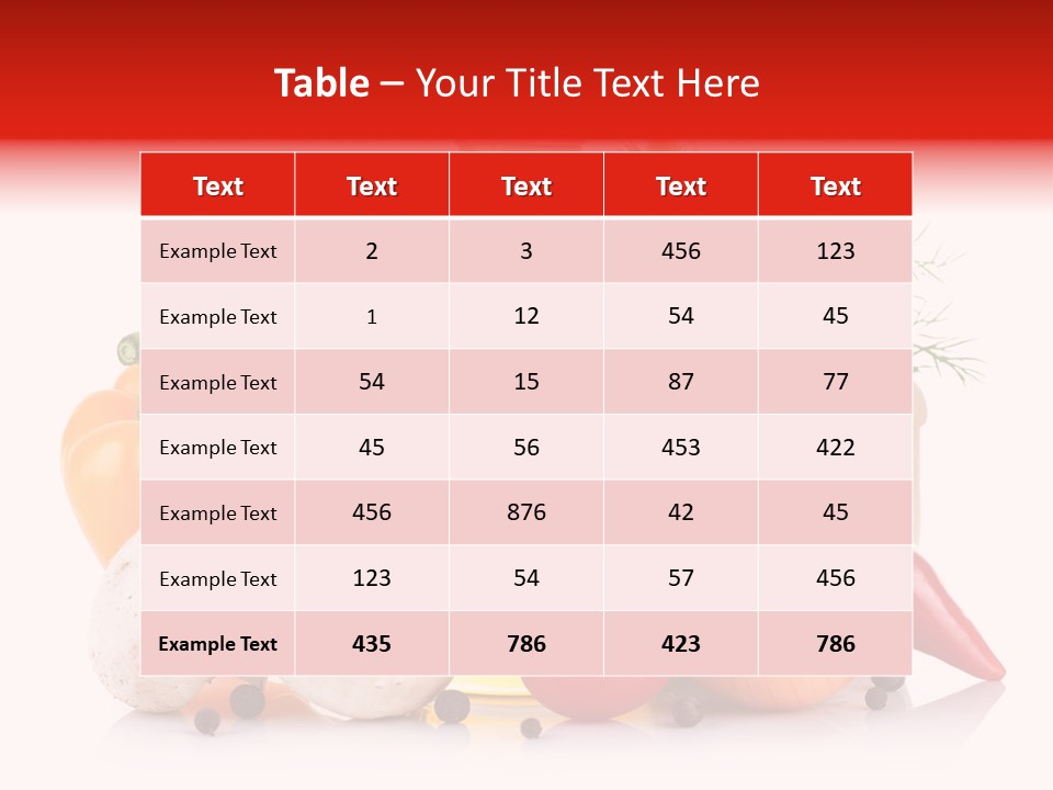 Chili Olive Mushroom PowerPoint Template