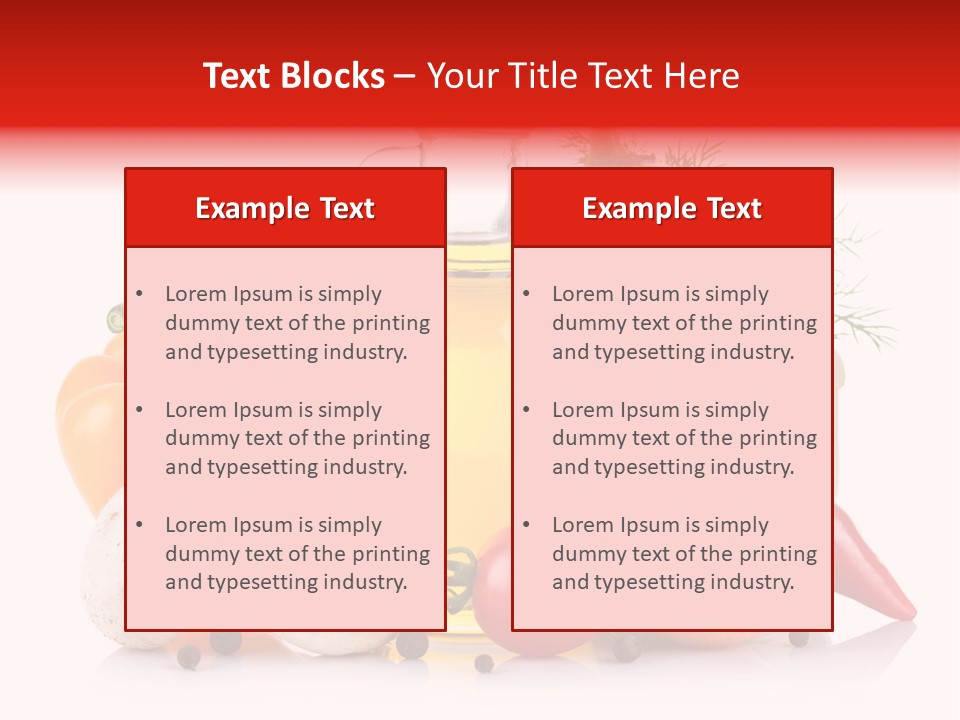 Chili Olive Mushroom PowerPoint Template