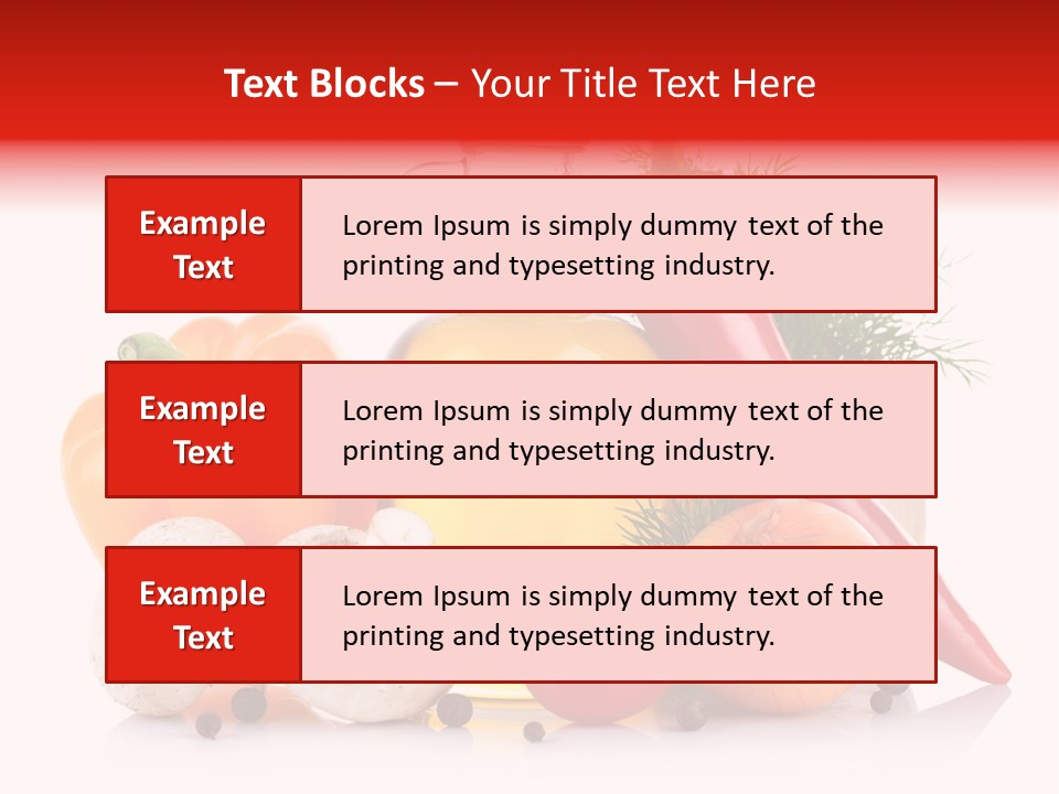 Chili Olive Mushroom PowerPoint Template