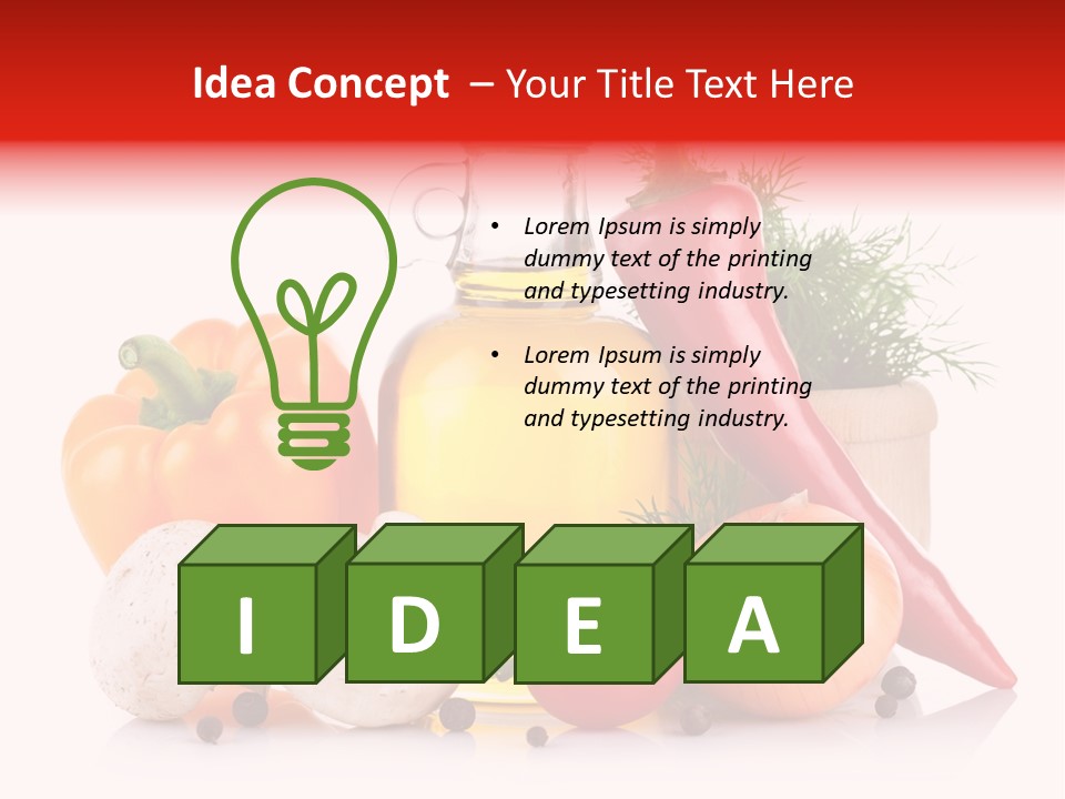 Chili Olive Mushroom PowerPoint Template