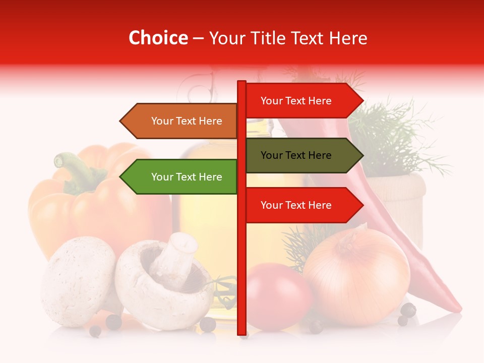 Chili Olive Mushroom PowerPoint Template