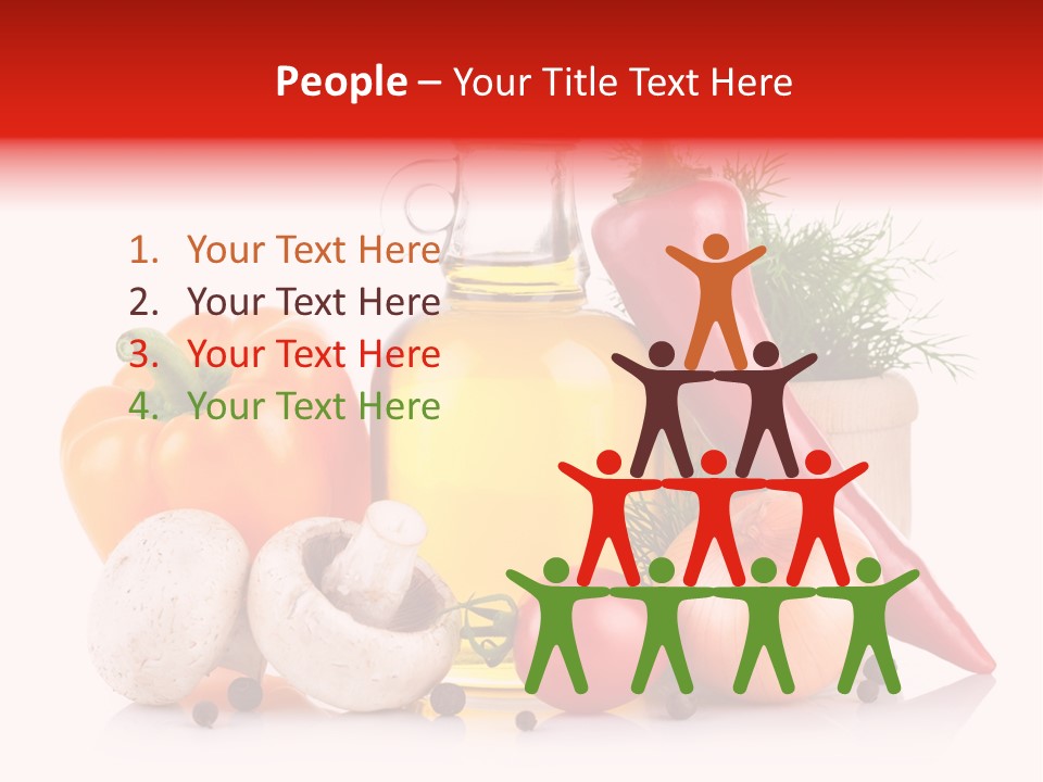 Chili Olive Mushroom PowerPoint Template