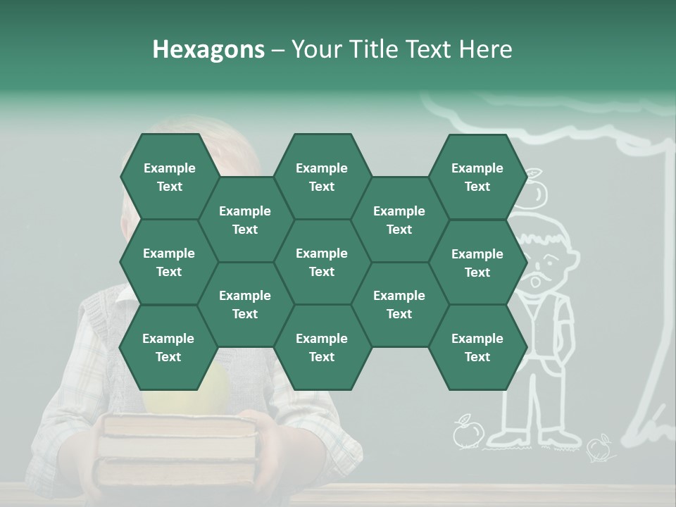 Schoolboy Kid Think PowerPoint Template