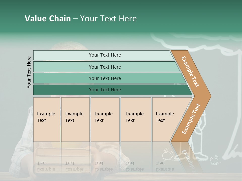 Schoolboy Kid Think PowerPoint Template