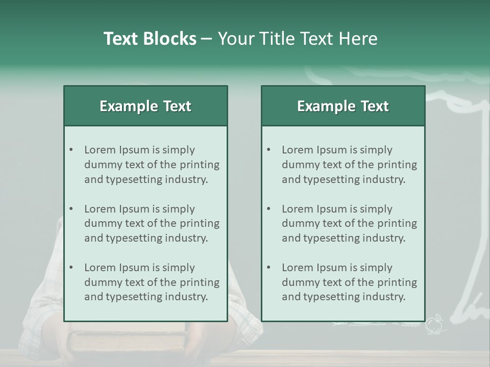 Schoolboy Kid Think PowerPoint Template
