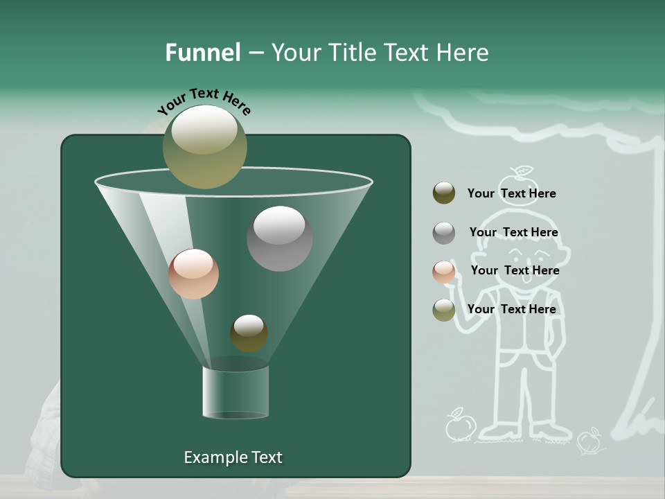 Schoolboy Kid Think PowerPoint Template