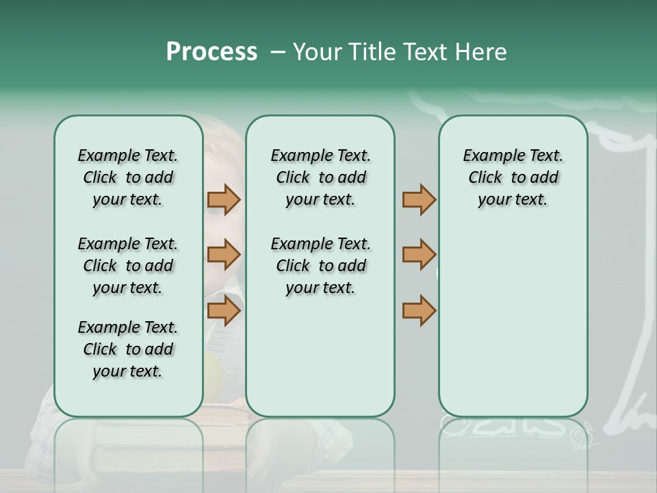 Schoolboy Kid Think PowerPoint Template