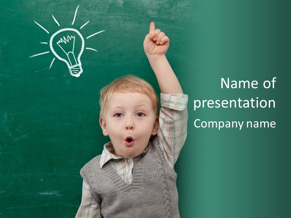 Bulb Class Elementary PowerPoint Template