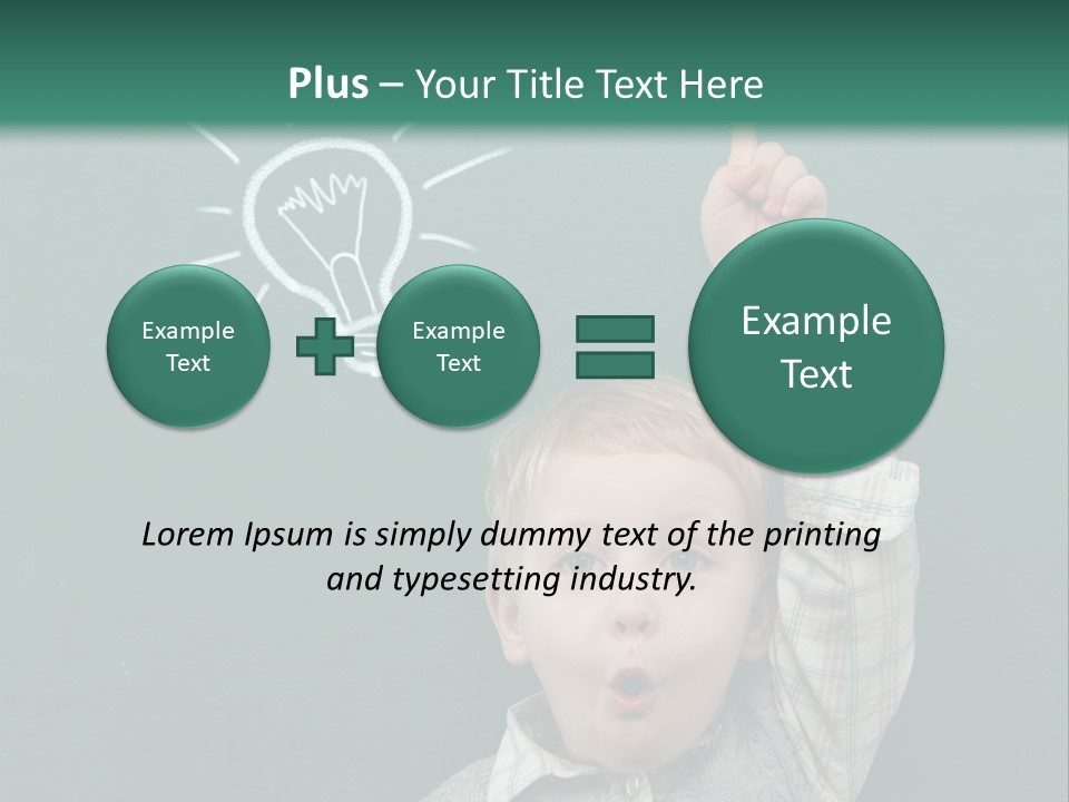 Bulb Class Elementary PowerPoint Template