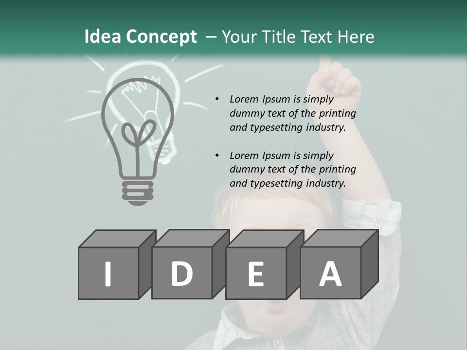 Bulb Class Elementary PowerPoint Template