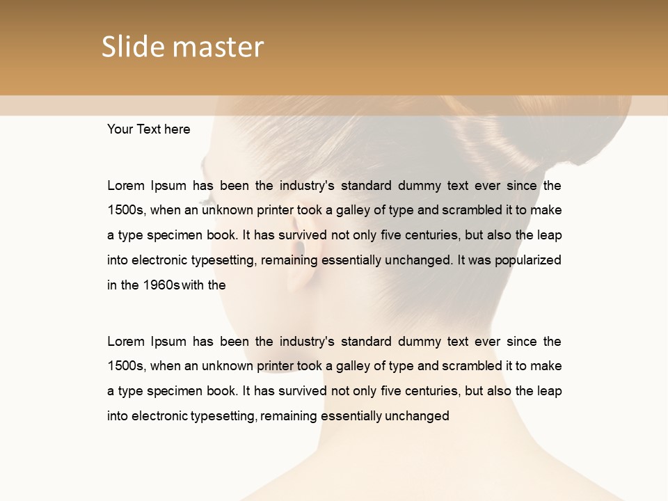 Model Creative Beauty PowerPoint Template