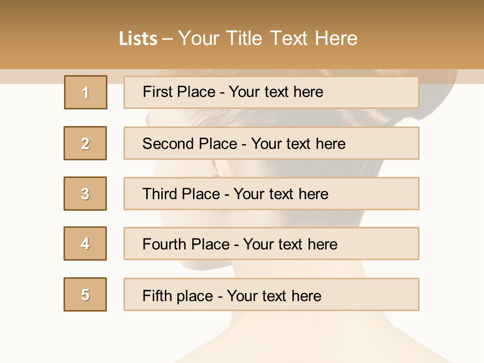 Model Creative Beauty PowerPoint Template