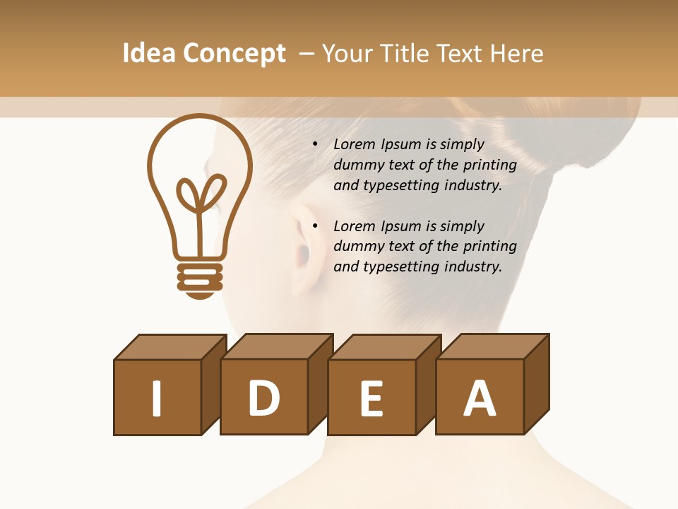 Model Creative Beauty PowerPoint Template