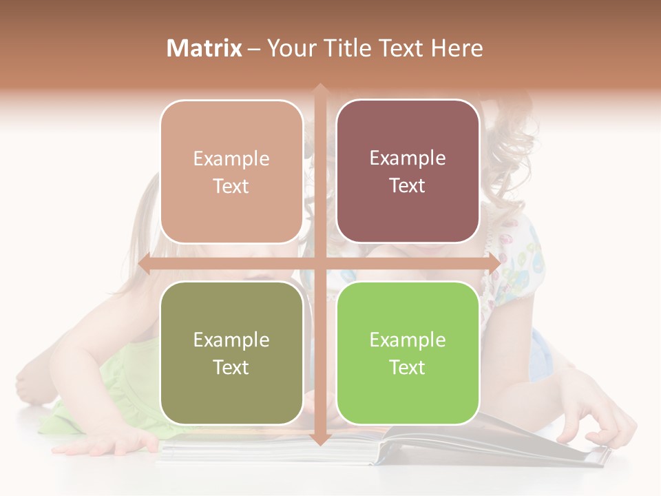 Enjoying Lying Schoolgirl PowerPoint Template