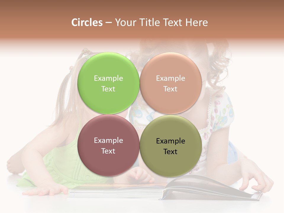 Enjoying Lying Schoolgirl PowerPoint Template