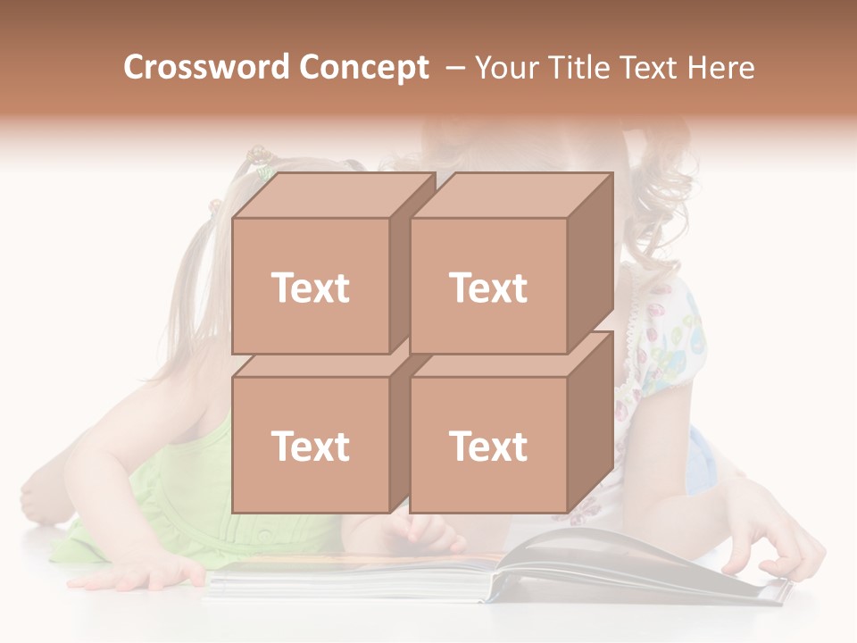 Enjoying Lying Schoolgirl PowerPoint Template