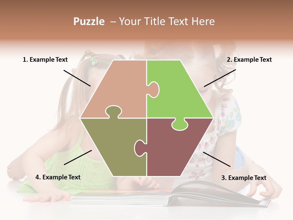 Enjoying Lying Schoolgirl PowerPoint Template