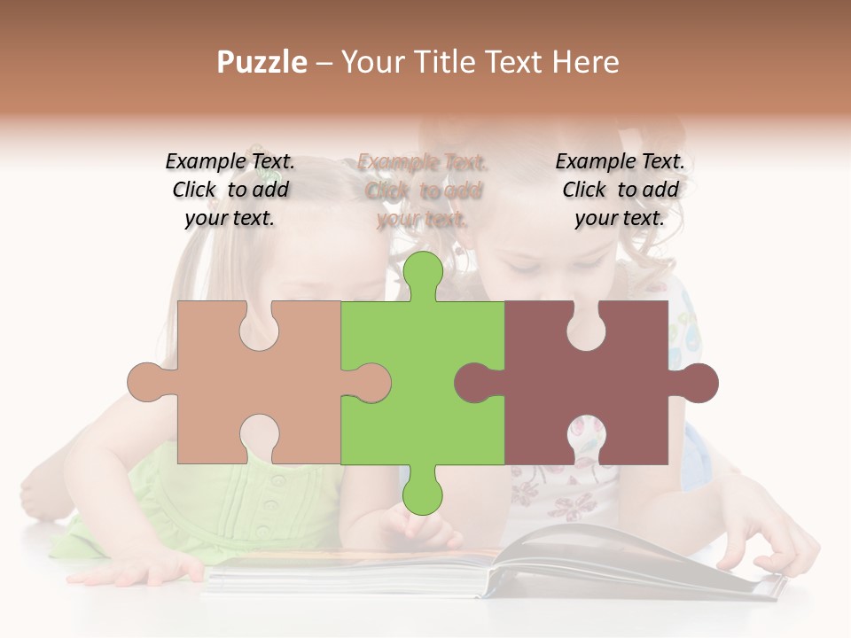 Enjoying Lying Schoolgirl PowerPoint Template