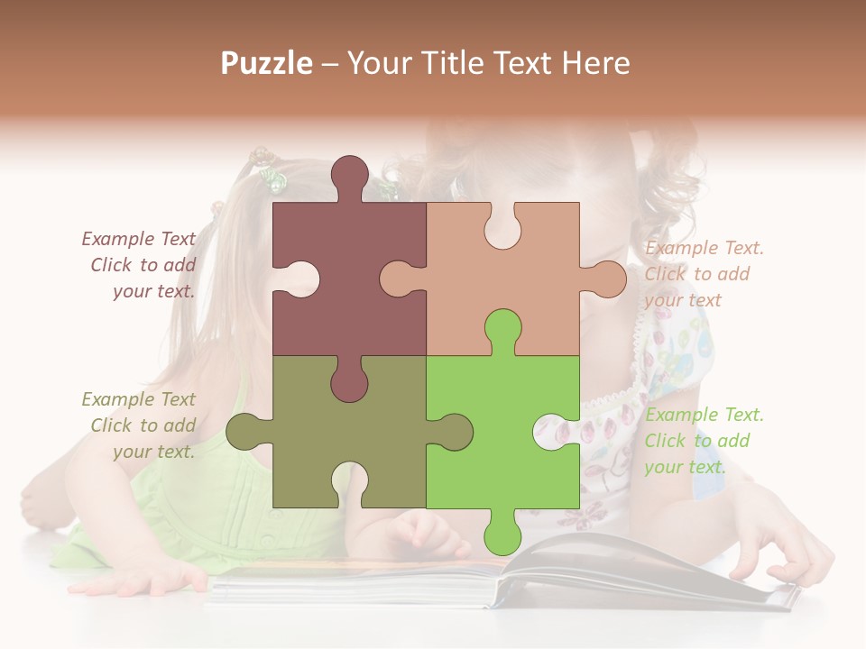 Enjoying Lying Schoolgirl PowerPoint Template