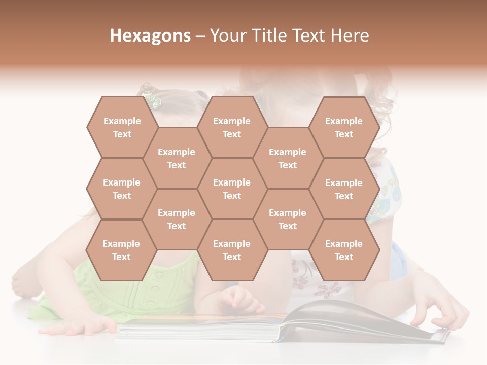 Enjoying Lying Schoolgirl PowerPoint Template