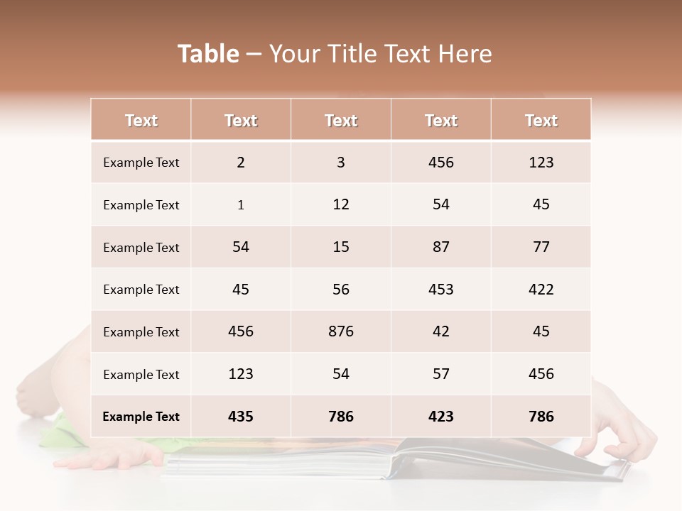 Enjoying Lying Schoolgirl PowerPoint Template