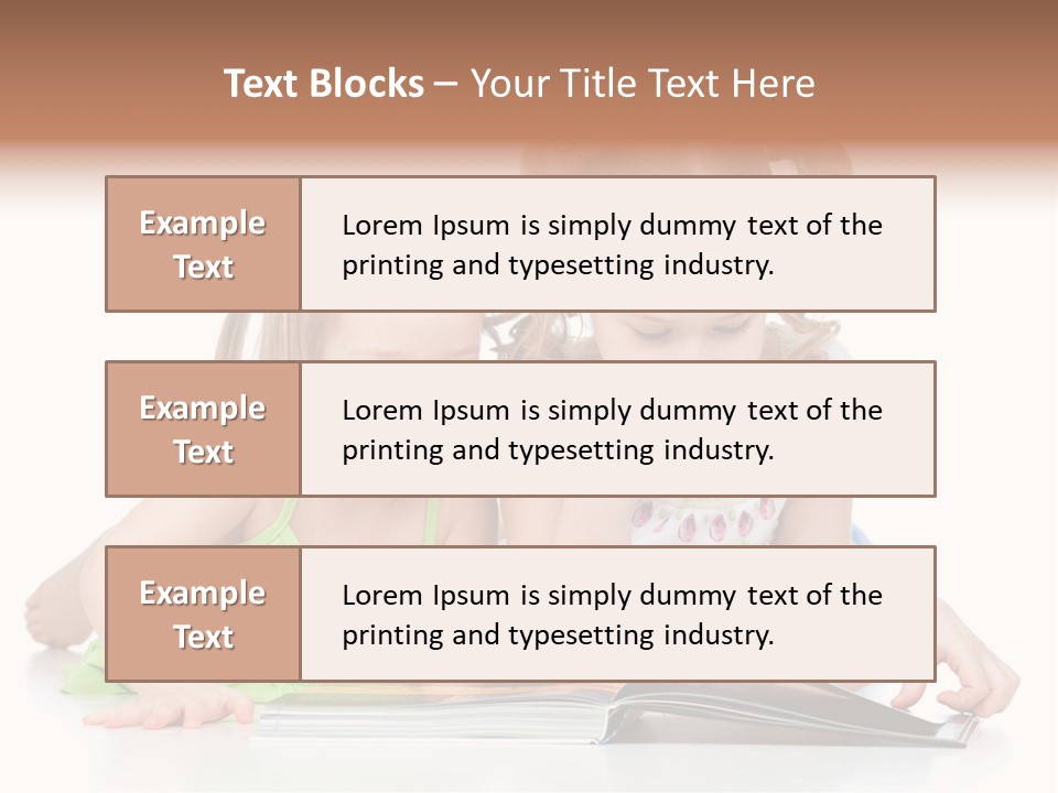 Enjoying Lying Schoolgirl PowerPoint Template
