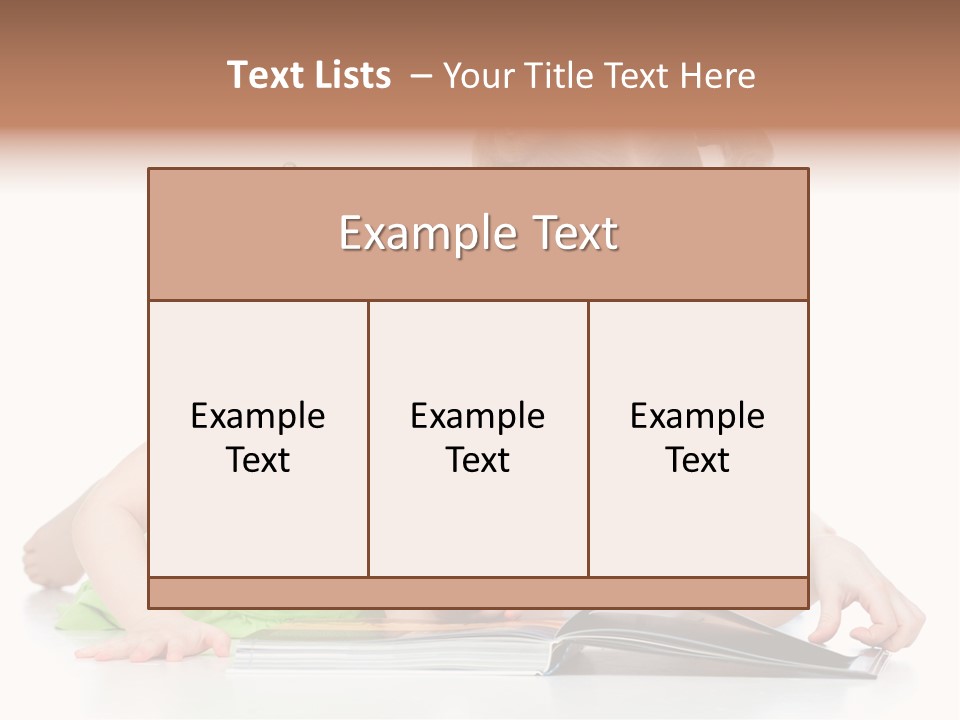 Enjoying Lying Schoolgirl PowerPoint Template