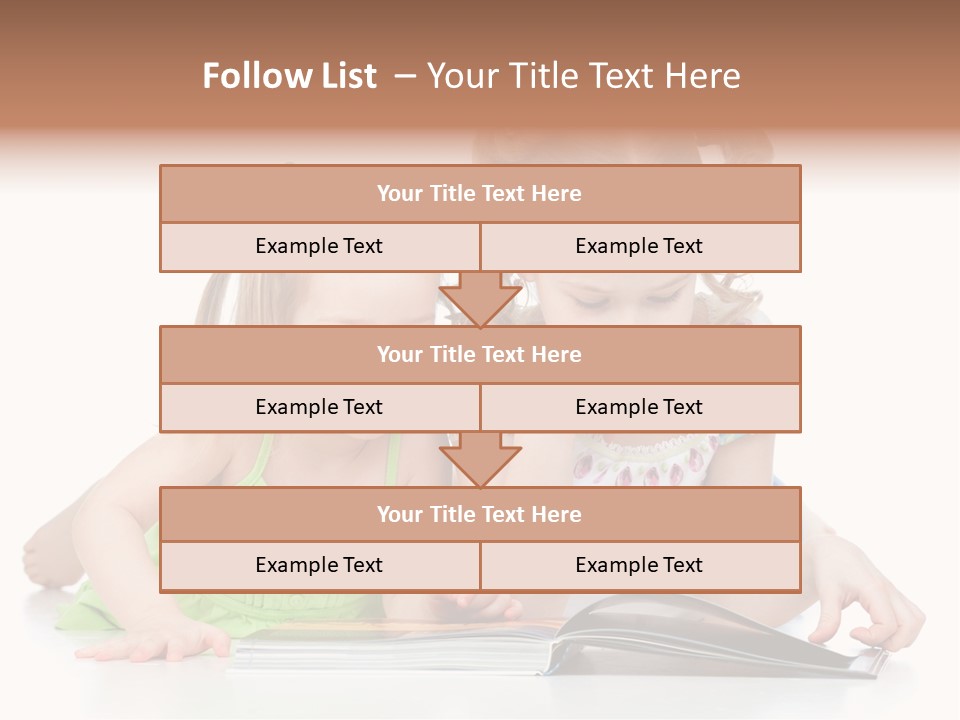 Enjoying Lying Schoolgirl PowerPoint Template