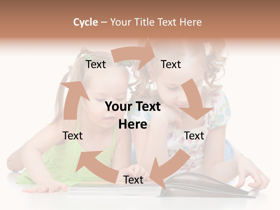 Enjoying Lying Schoolgirl PowerPoint Template