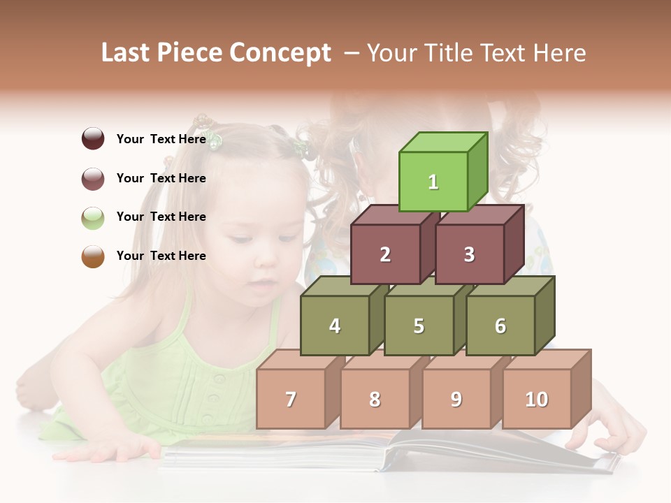 Enjoying Lying Schoolgirl PowerPoint Template