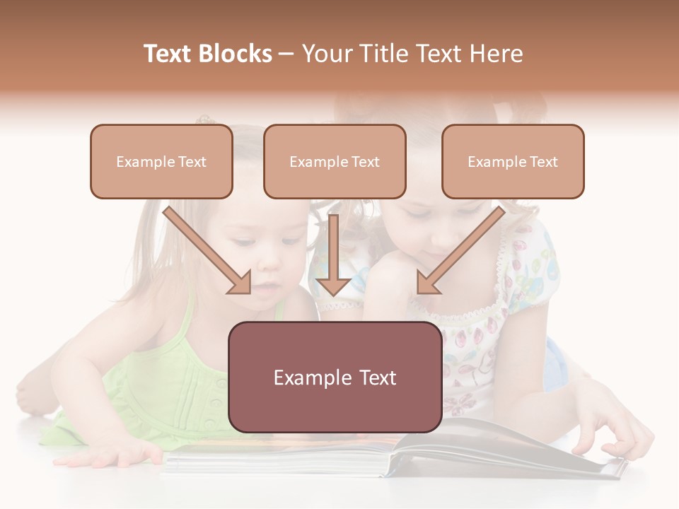 Enjoying Lying Schoolgirl PowerPoint Template