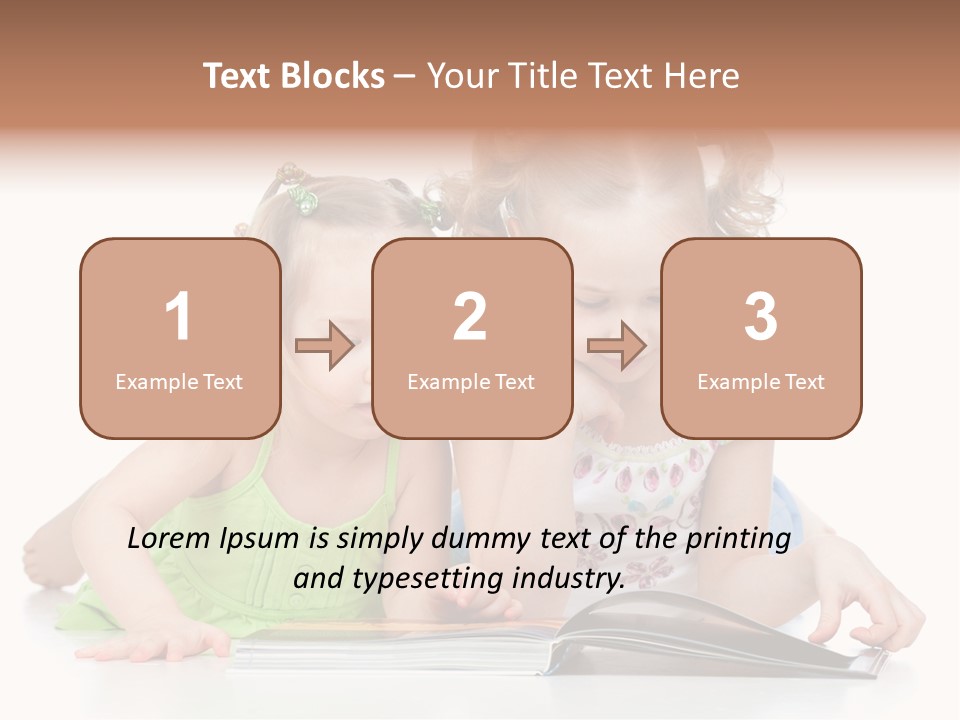 Enjoying Lying Schoolgirl PowerPoint Template