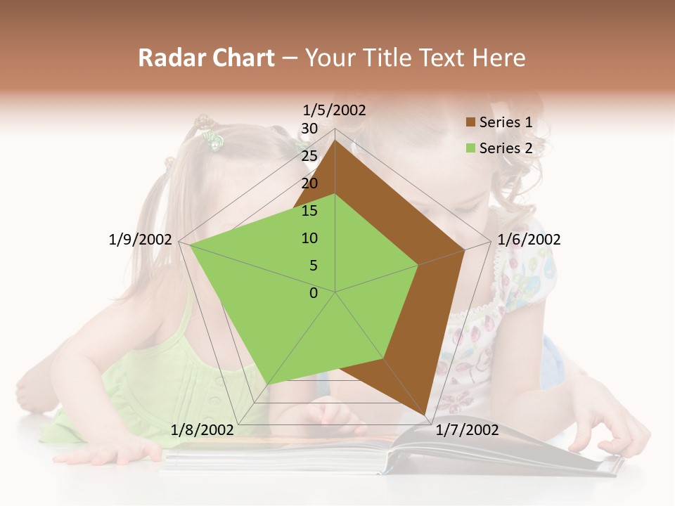 Enjoying Lying Schoolgirl PowerPoint Template
