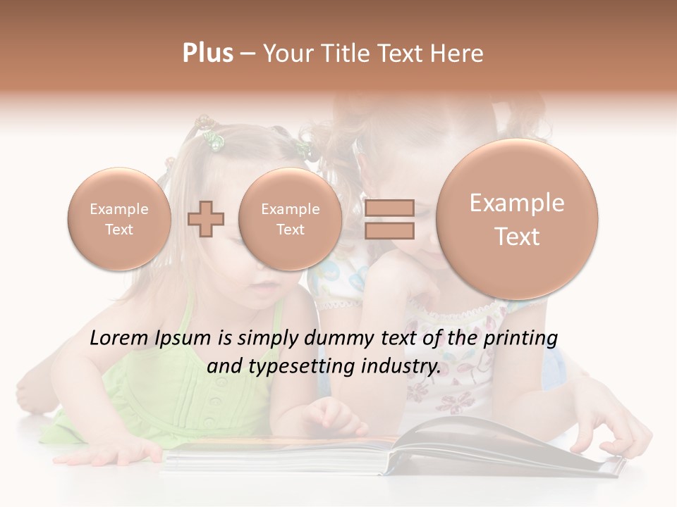 Enjoying Lying Schoolgirl PowerPoint Template