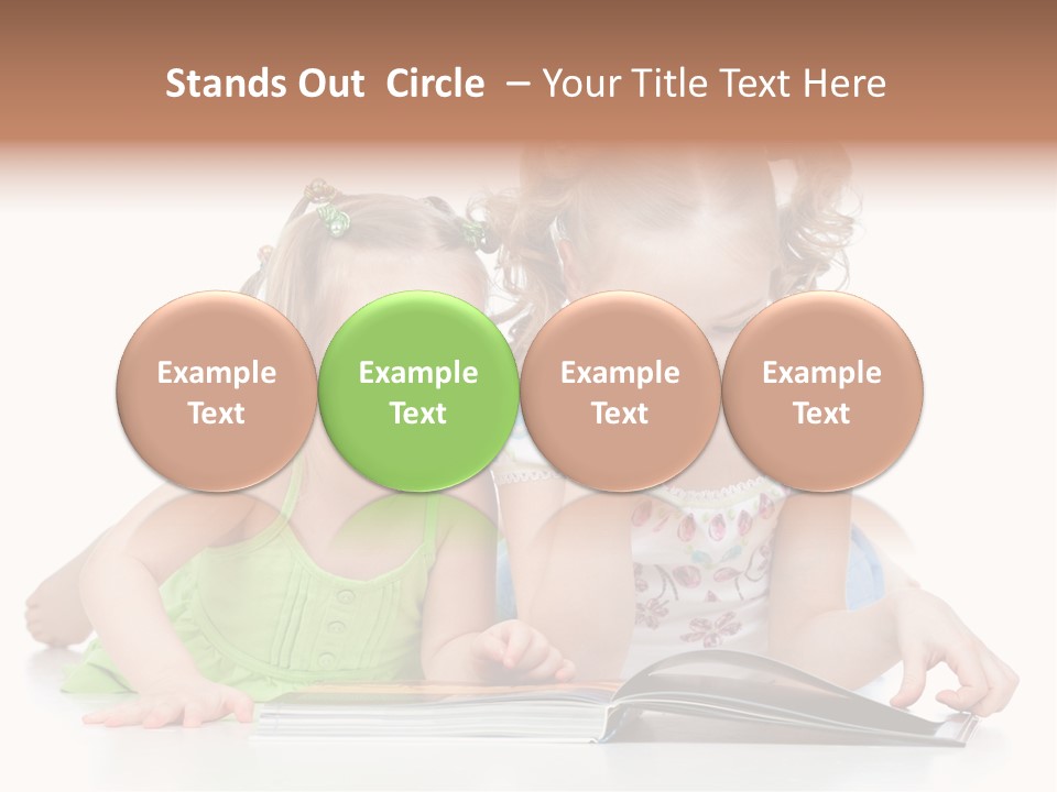 Enjoying Lying Schoolgirl PowerPoint Template