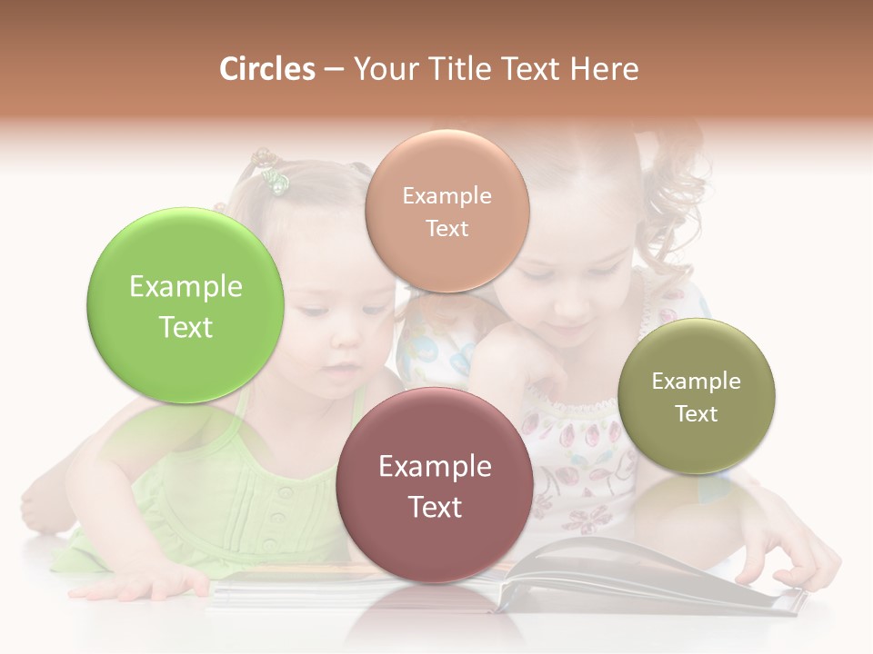 Enjoying Lying Schoolgirl PowerPoint Template