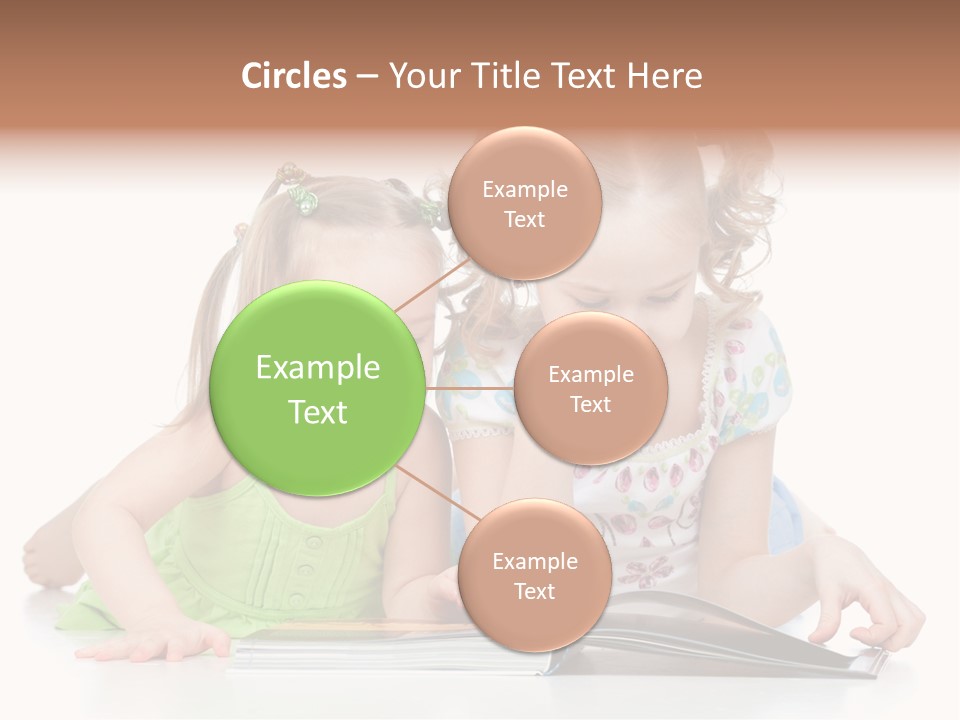 Enjoying Lying Schoolgirl PowerPoint Template