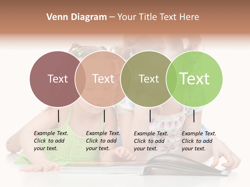 Enjoying Lying Schoolgirl PowerPoint Template