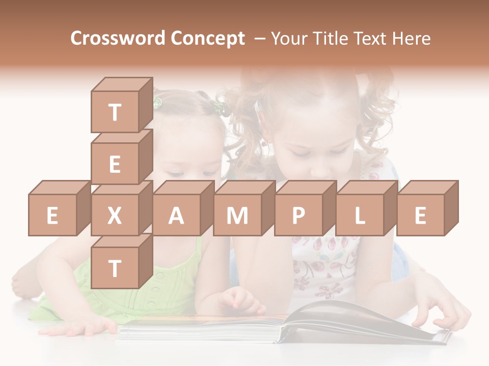 Enjoying Lying Schoolgirl PowerPoint Template