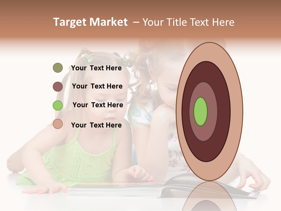 Enjoying Lying Schoolgirl PowerPoint Template