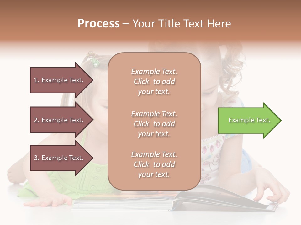 Enjoying Lying Schoolgirl PowerPoint Template