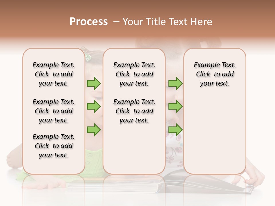 Enjoying Lying Schoolgirl PowerPoint Template