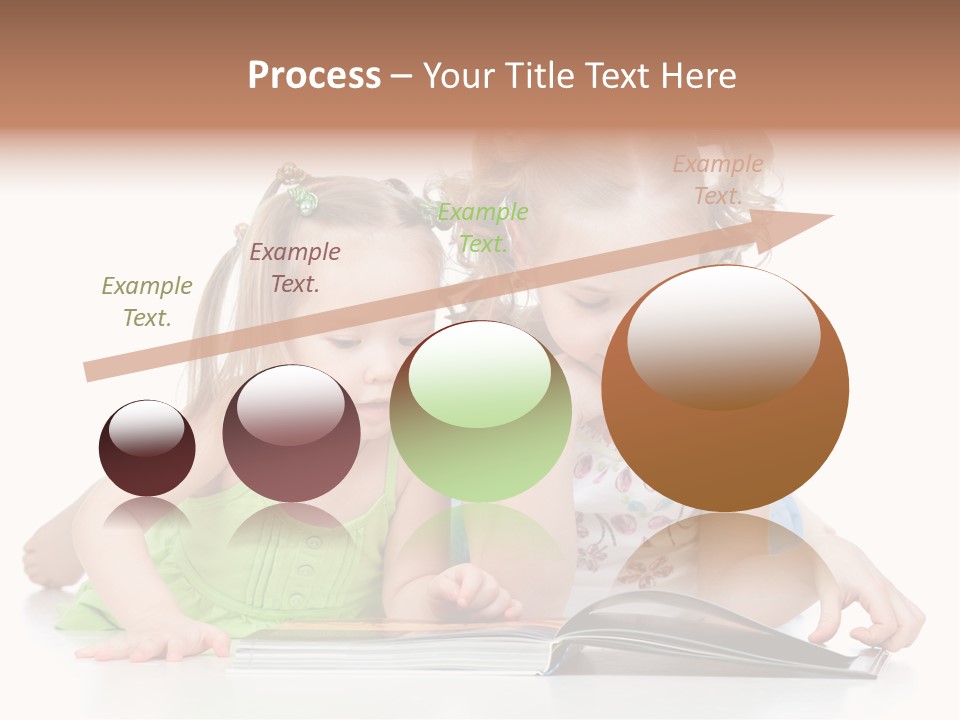 Enjoying Lying Schoolgirl PowerPoint Template