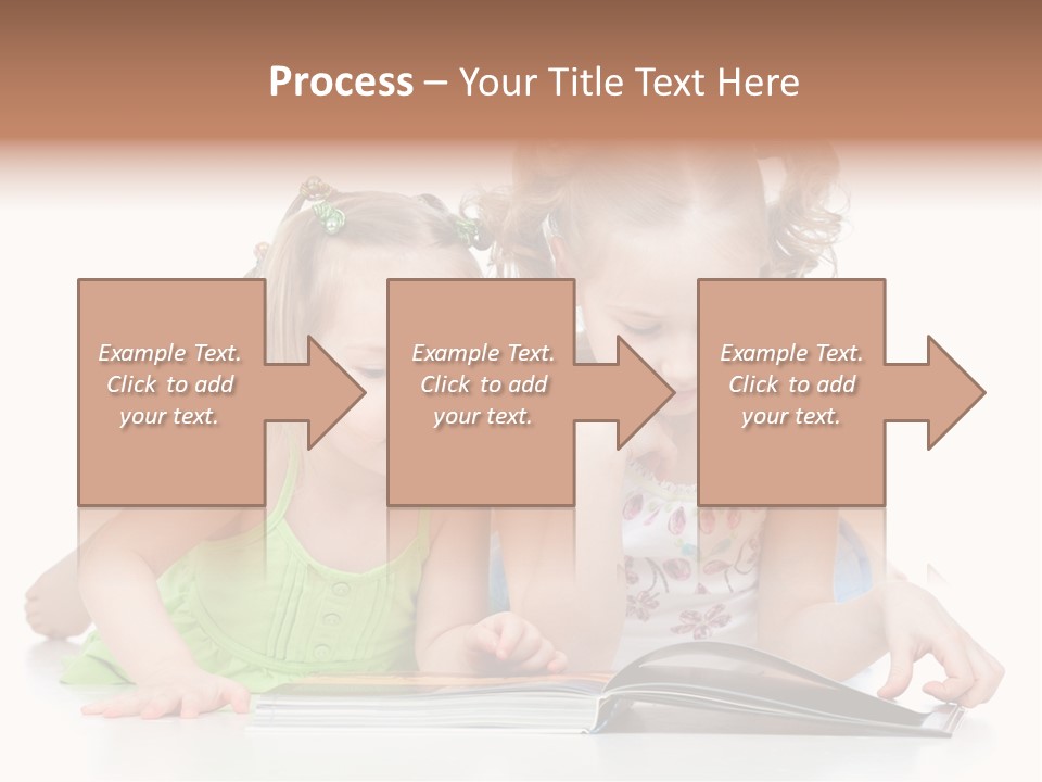 Enjoying Lying Schoolgirl PowerPoint Template