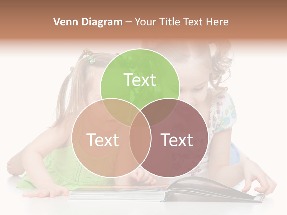 Enjoying Lying Schoolgirl PowerPoint Template