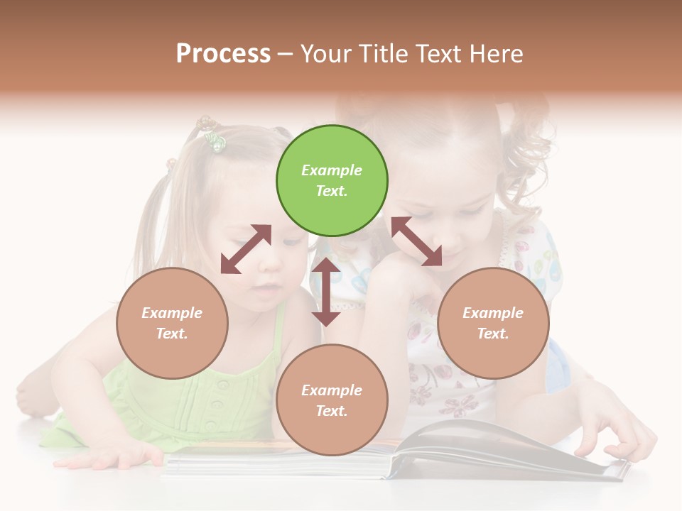 Enjoying Lying Schoolgirl PowerPoint Template