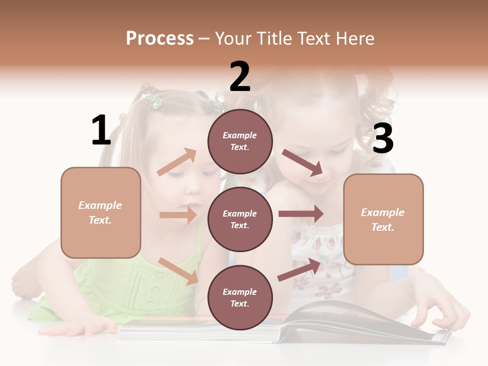 Enjoying Lying Schoolgirl PowerPoint Template