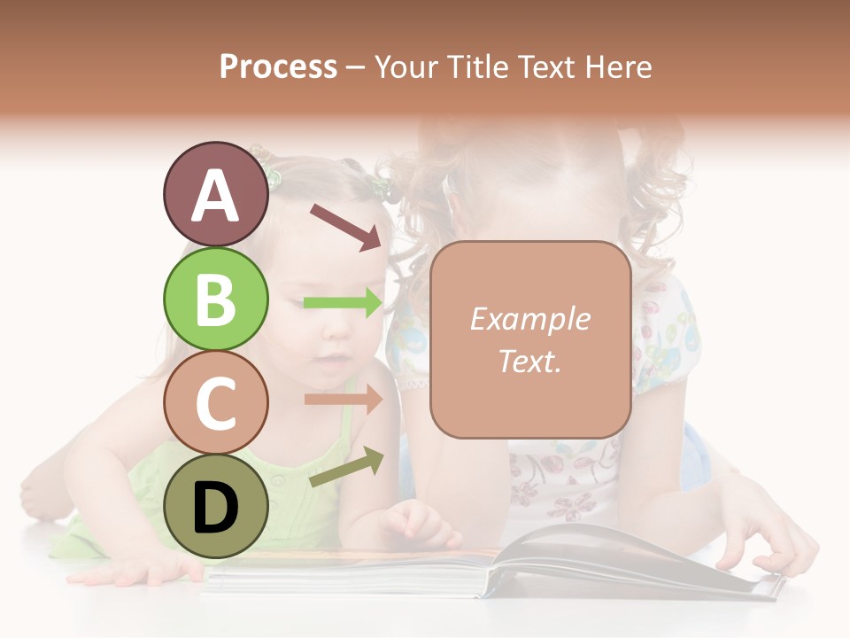 Enjoying Lying Schoolgirl PowerPoint Template