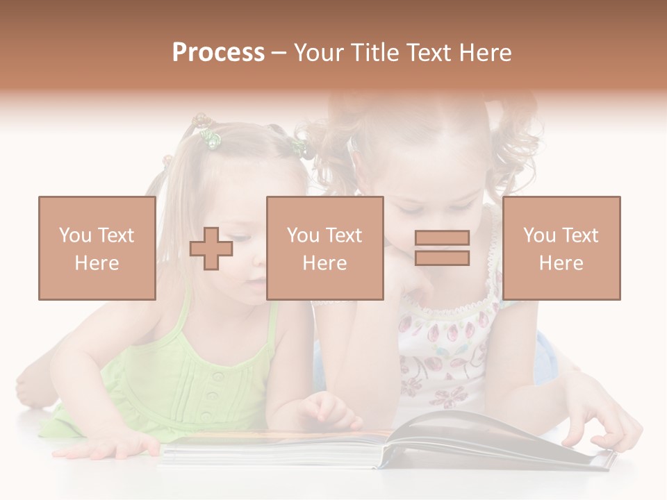 Enjoying Lying Schoolgirl PowerPoint Template